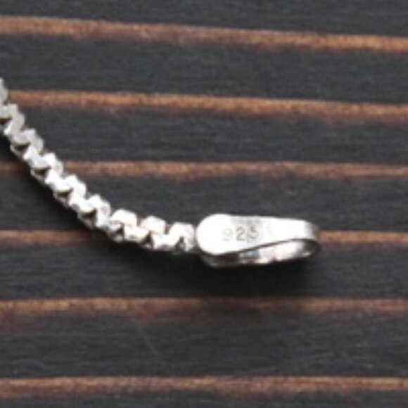 Sterling Smoky Quartz Cabachon Necklace with 925 Chain - Picture 8 of 10